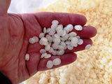Bienenwachs für Kosmetik und Kerzen (naturbelassen und schneeweiß)